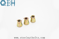 Conical Nut Zinc Plating Carbon Steel Non Standard Fasteners Yellow