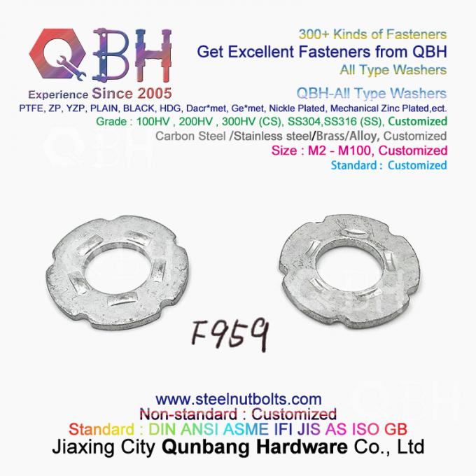 QBH DIN125 DIN127 F436 F436M F959 F959M DIN434 DIN436 NFE25-511 Wszystkie rodzaje płaskiej sprężyny stożkowej zębatej okrągłej podkładki kwadratowej 7