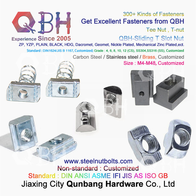 Seria QBH 4040 Profil aluminiowy ze stopu aluminium Młotek przesuwny T Nakrętki rowkowe 3
