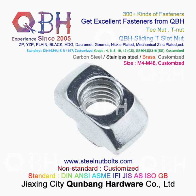 Seria QBH 4040 Profil aluminiowy ze stopu aluminium Młotek przesuwny T Nakrętki rowkowe 0